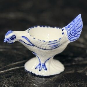DELFT BLUE Hand Painted Chicken Egg Holder